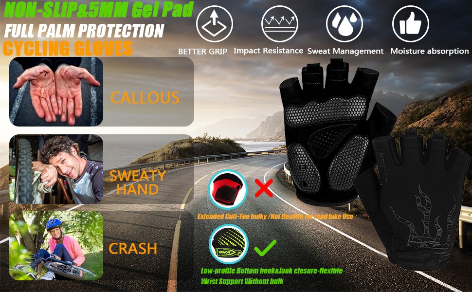 MOREOK Cycling Gloves